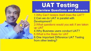 uat testing interview questions and answers for UAT specialists or UAT testers [upl. by Eesac298]