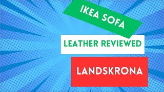 Ikea Landskrona Tan Leather Sofa Reviewed [upl. by Ainesy]