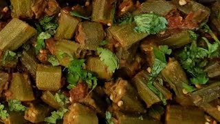 Masala Bhindi Okra  Recipe by Madani kitchen  Healthy way [upl. by Suoiradal]