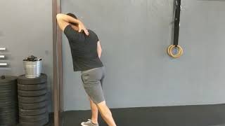 Shoulder Mobility  Doorway LatTriceps Stretch [upl. by Dez]