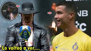 ASI FUE el ENCUENTRO entre CRISTIANO RONALDO y UNDERTAKER HOY  AL NASSR VS AL HILAL [upl. by Nywroc]