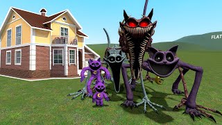 ALL CATNAP VS HOUSES POPPY PLAYTIME CHAPTER 3  Garrys Mod [upl. by Ib]