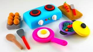 DIY Miniature Kitchen Set made with clay [upl. by Kenrick313]