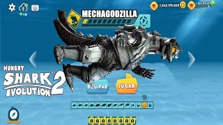 Hungry Shark Evolution exe NEW UNLOCKED MECHAGODZILLA IS DAMNED AND THIS HAPPENS All 24 Sharks [upl. by Hsinam909]