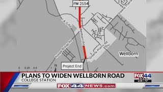 Plans to widen Wellborn Road in College Station set [upl. by Lemon239]