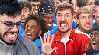 59 YouTubers Vs CarryMinati  Casetoo Reacts To Mr Beast [upl. by Arten435]