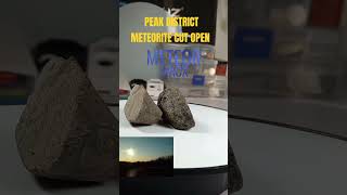 Peak District meteorite cut open [upl. by Dielle]