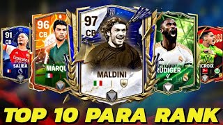 😱 TOP MEJORES DEFENSAS CENTRALES DFC en FC MOBILE 24  BARATOS CHETADOS Y CAROS [upl. by Christian]