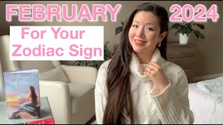 FEBRUARY 2024 Monthly Reading For Your Zodiac Sign 🧠💡☁️ 🪽 [upl. by Colvert]