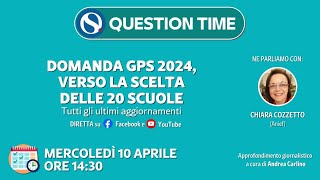 Domanda GPS 2024 verso la scelta delle 20 scuole tutti gli ultimi aggiornamenti [upl. by Elleda]