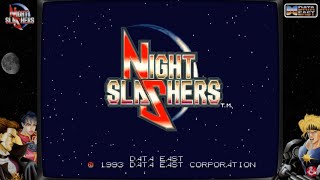 Night Slashers 3 Players 1CC Arcade Data East  DarkRyu Recreativos Online [upl. by Riabuz]