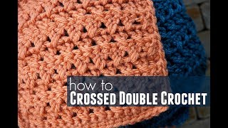 How to Crossed Double Crochet [upl. by Anana]