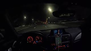 Bmw 1Series F20 116i 16 2012 Night POV Drive Vlog GoPro Hero 10 Video Test [upl. by Akenor]