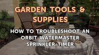 How to Troubleshoot an Orbit Watermaster Sprinkler Timer [upl. by Adnilrem]