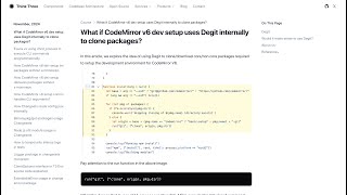 What if CodeMirror v6 dev setup uses Degit internally to clone packages [upl. by Enahpad]