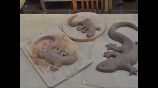 How to make a clay lizard [upl. by Norag60]