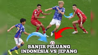 Timnas indonesia banjir peluang lawan jepang timnasindonesia arhanpratama football [upl. by Elrebmik]