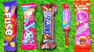 Satisfying video Asmr lollipops candy and chocolate gummy candy unboxing video Asmr [upl. by Nossah400]