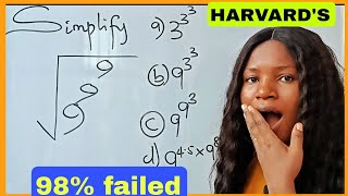 Can you pass this Harvard Entrance Exam98�iledExponential simplification [upl. by Averil125]