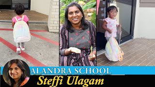 Alandras School Vlog  First week at School  Steffi Ulagam [upl. by Ynoble]