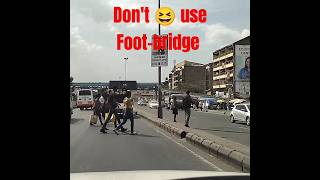 How accidents happen 🚸 Pedestrian dont use 👣 footbridges [upl. by Etireugram]