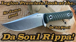 Legion Premiere Look at Da Soul Rippa edc fighter fixedblade huntingknife fixedblade [upl. by Aiynat596]