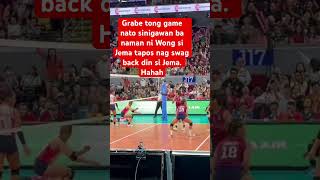 Grabe ang Jema and Wong gawong jemagalanza pvl deannawong trending shorts [upl. by Greerson]