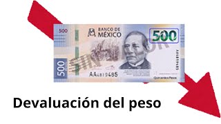 Devaluación del peso mexicano [upl. by Nomolos]