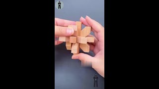 Lubansuo Lock Brain Teaser Wooden Puzzle Lubansuo PlumBlossomLock [upl. by Massab]