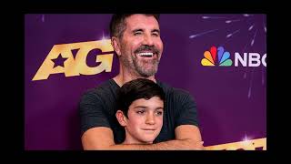 Simon Cowell looks every inch the proud dad as he joins his minime son Eric 10 and fiancée Lauren [upl. by Doi917]