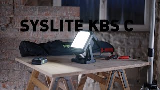 Batteridriven bygglampa SYSLITE KBS C [upl. by Aneelas]