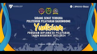 Yudisium Sidang Senat Terbuka Program Diploma III Pelayaran  Politeknik Pelayaran Barombong [upl. by Oecile372]