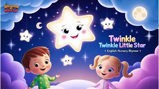 Twinkle Twinkle Little Star English Nursery Rhymes Good Night Lullabies [upl. by Eclud]