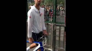 Novak Djokovic security control in Monte Carlo 2017 [upl. by Esilenna925]