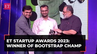 ET Startup Awards 2023 Winner of Bootstrap Champ Gameberry Labs [upl. by Lucian]