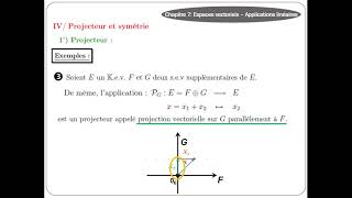 Notions de projecteurs et symétries  Endomorphismes [upl. by Whiteley]