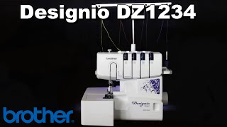 Brother Designio™ Series DZ1234 Serger Overview [upl. by Ahsatsan]