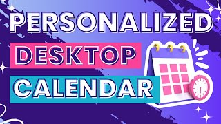 Designing a Personalized Desktop Calendar with Canva  A Beginners Guide [upl. by Supat]