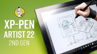 XPPen Artist 22 2nd gen Review [upl. by Hultgren]