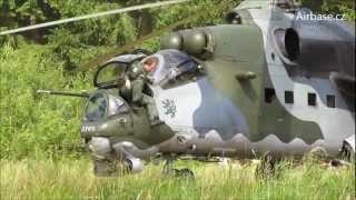 2x Mi24 Hind amp Mi171 landing in clearing [upl. by Sina]