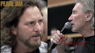 ROGER WATERS amp EDDIE VEDDER  COMFORTABLY NUMB  SANDY RELIEF 2012 [upl. by Hsivat]