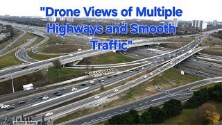 Drone Above Highways 401 amp 404 in Toronto Watching Traffic and Downtown viralvideo drone [upl. by Octavie]