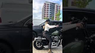 summer riding harleydavidson ladybiker bikelife harleydavidsonmotorcycles bobber harleygirl [upl. by Wolgast]