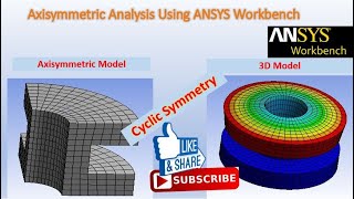 Axisymmetric Analysis using ANSYS Workbench [upl. by Yelha]