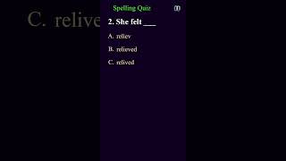 Spelling Quiz part1 english spelling spellingtest englishquiz [upl. by Nyladam]