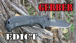 Gerber Edict Knife Review Big amp Cheap [upl. by Ellehcram]