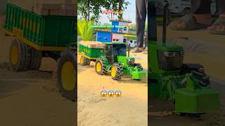 Powerful John Deere loading bricks in trolley 🔥🔥johndeere automobile [upl. by Zetta]