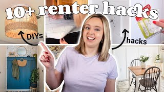 the BEST hacks  DIYs for your apartment 🌟 10 renterfriendly ideas [upl. by Manus]