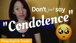 Learn BASIC SENTENCES for expressing condolences in English  CONDOLENCES [upl. by Ronna]