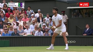 Carlos Alcaraz vs Matteo Berrettini WIMBLEDON 2023  TENNIS LIVE [upl. by Jolenta]